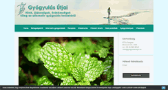 Desktop Screenshot of gyogyulasutjai.hu