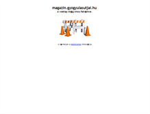 Tablet Screenshot of magazin.gyogyulasutjai.hu